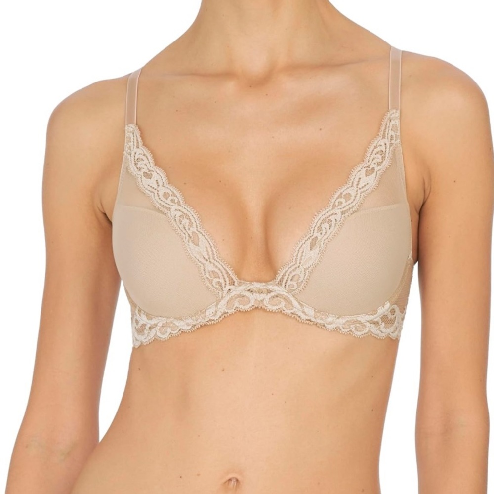 Natori Feathers Lace Plunge T-Shirt Bra
